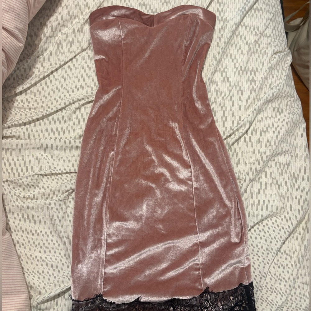 Pink Strapless Dress